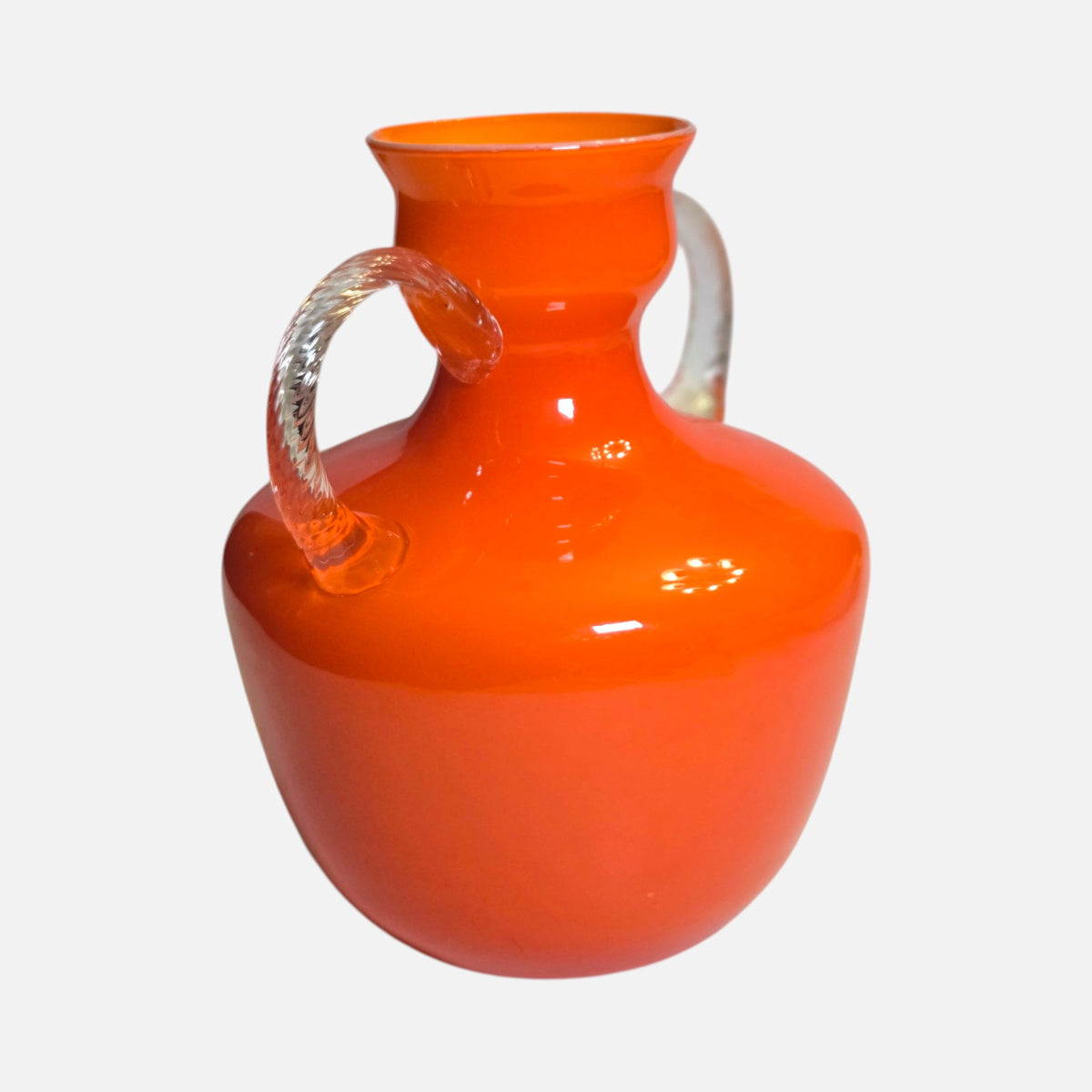 Empoli Vintage Orange Two Handle Jug - Orange