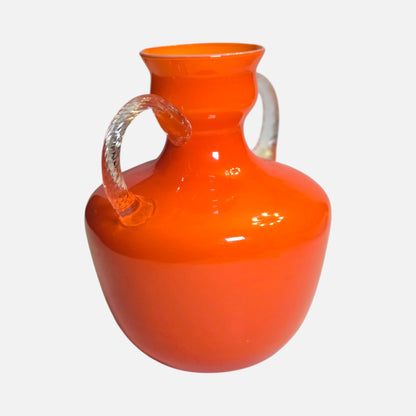 Empoli Vintage Orange Two Handle Jug - Orange