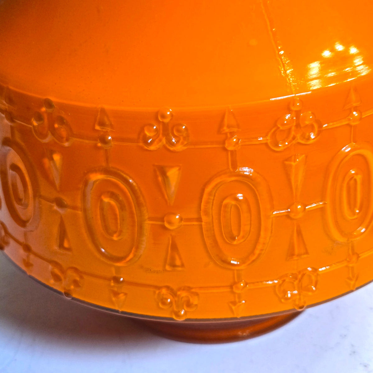 Empoli Pair Of Green And Orange Glass Jugs - Green/Orange