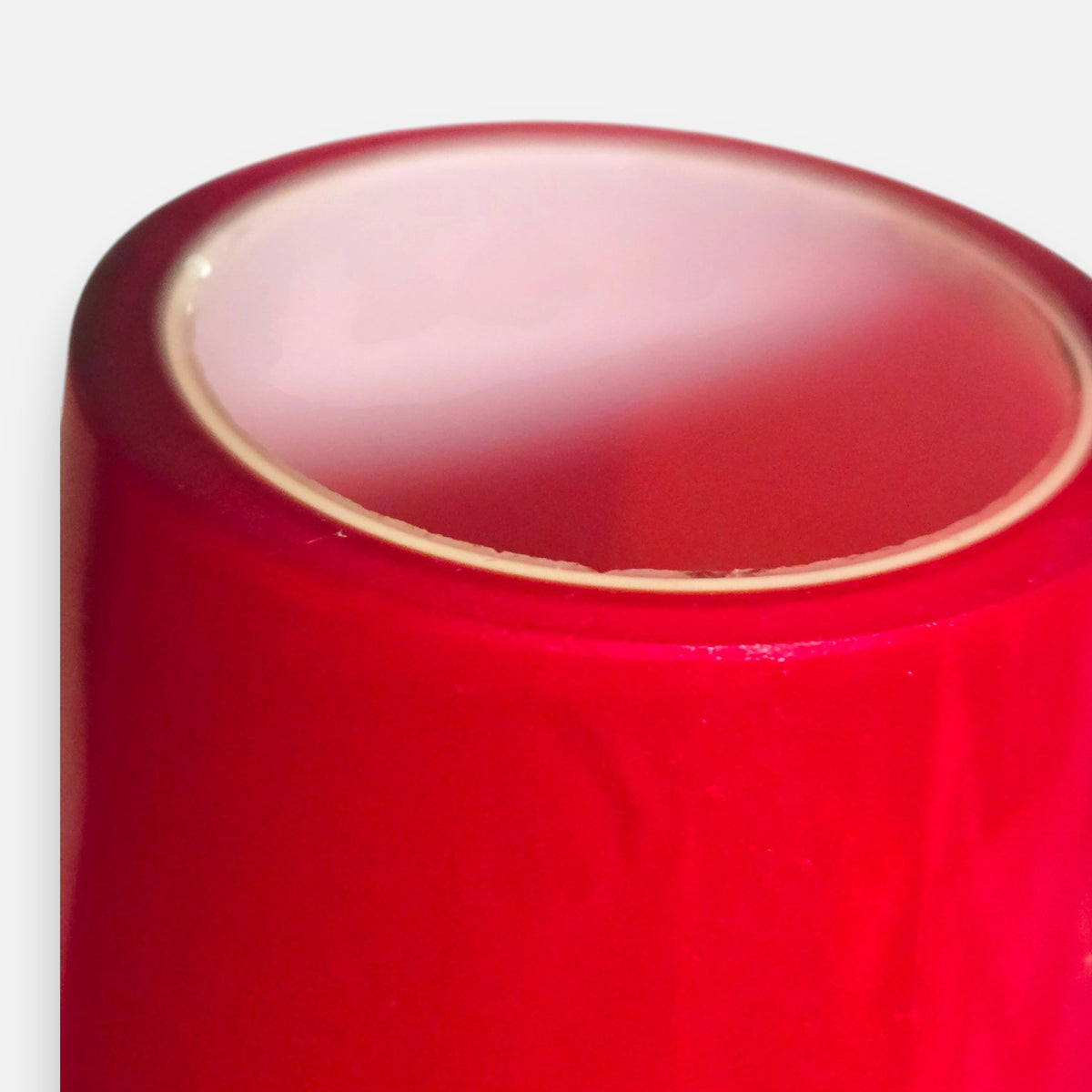 Ruby Red Pair Of Bud Vases - Red