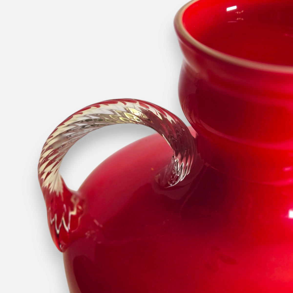 Empoli Vintage Red Two Handle Jug - Red