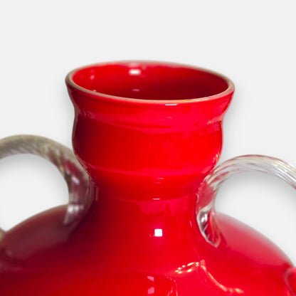 Empoli Vintage Red Two Handle Jug - Red