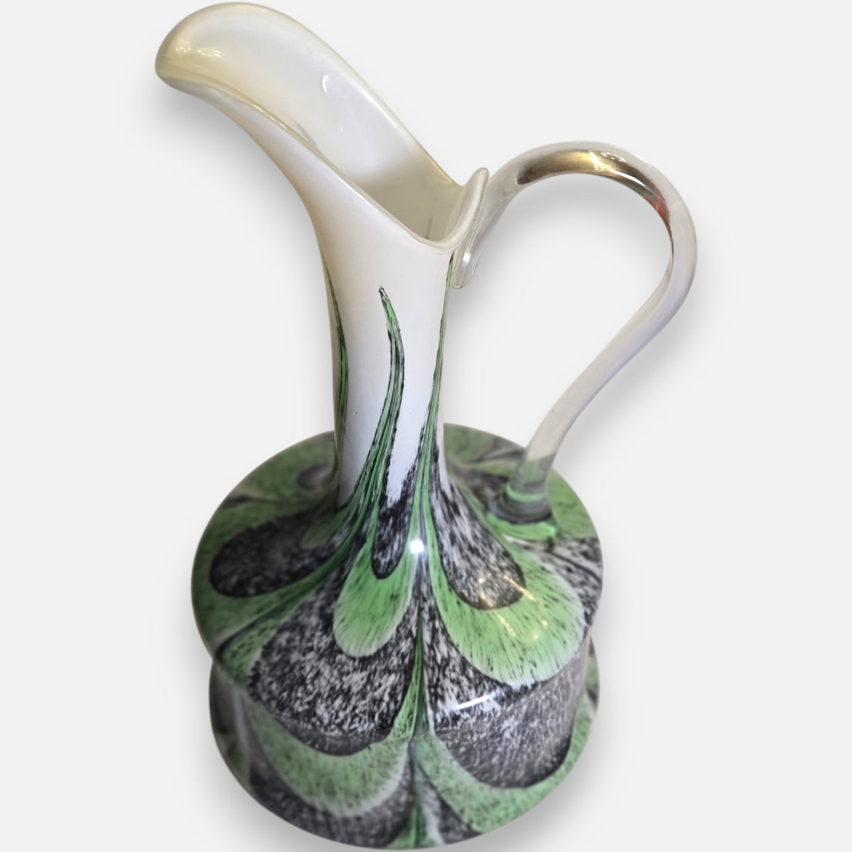 Opaline Vintage 3 Glass Jugs Green/orange/Yellow - Multi