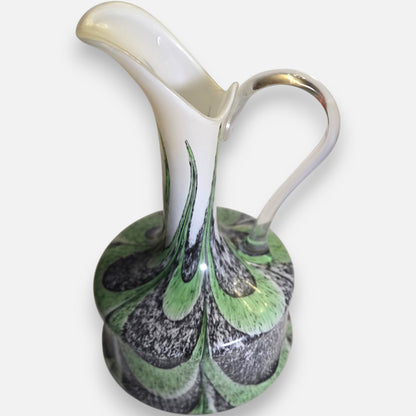 Opaline Vintage 3 Glass Jugs Green/orange/Yellow - Multi