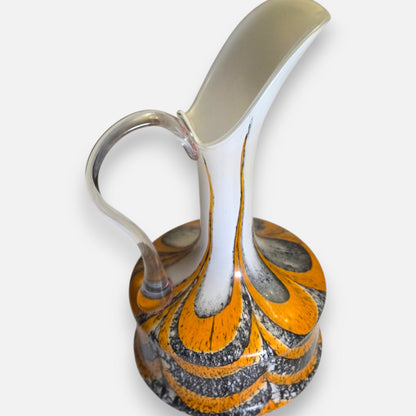 Opaline Vintage 3 Glass Jugs Green/orange/Yellow - Multi