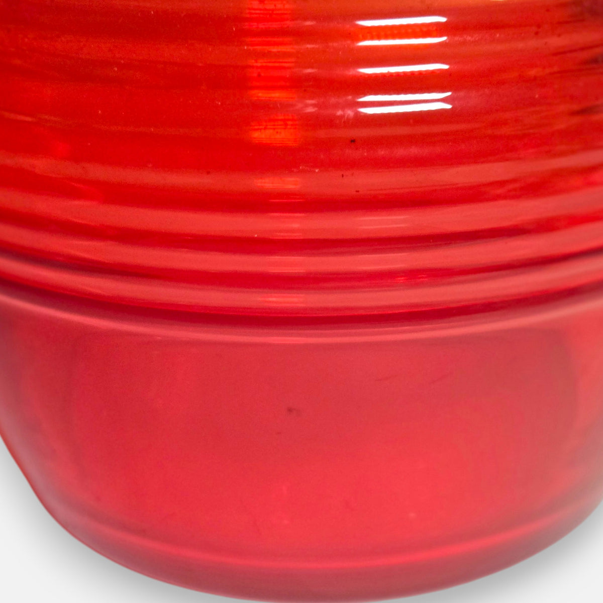 Riihimacn Lasi Pair Of Red Glass Jugs - Red