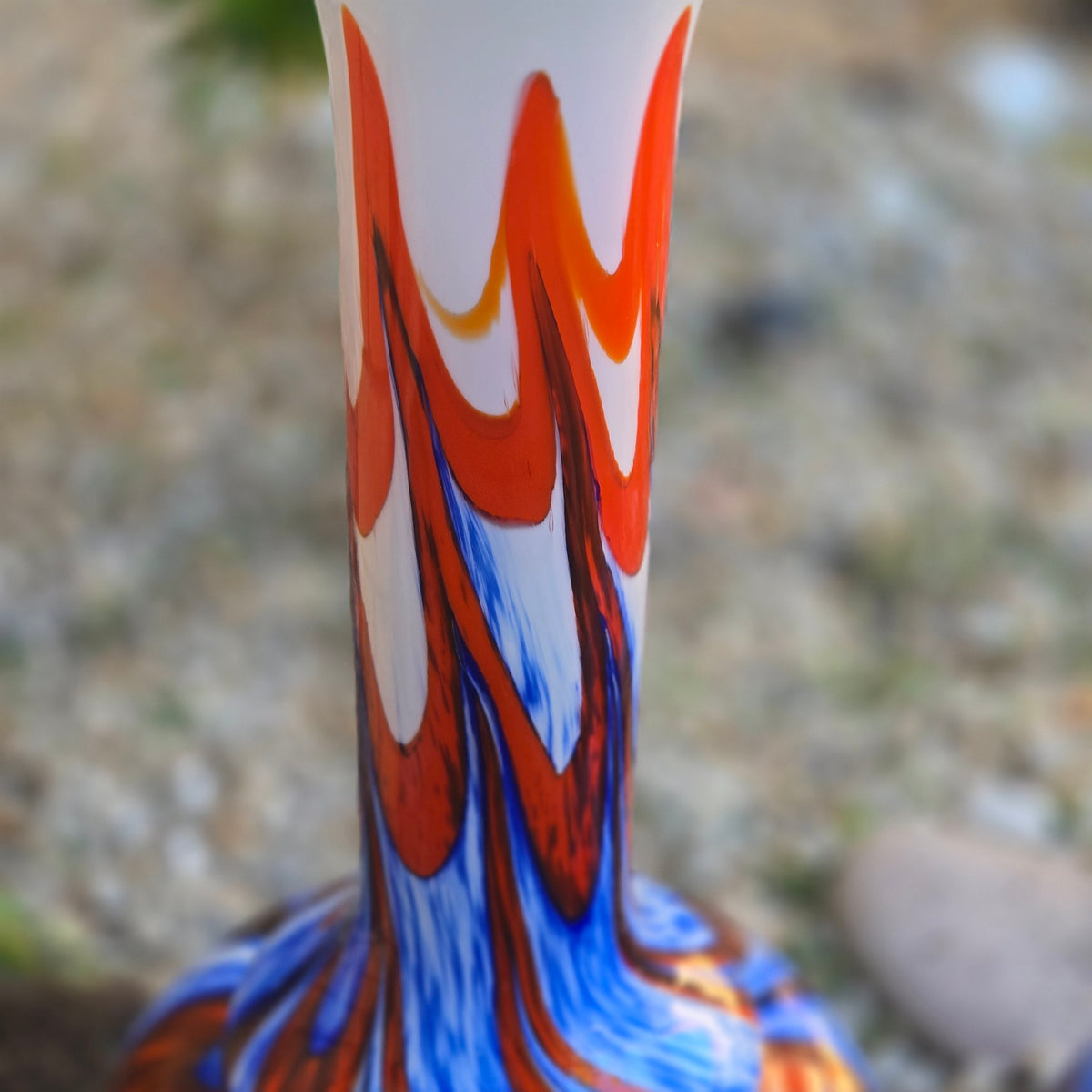Opaline Florence Multi Coloured Two Glass Vases - Multi
