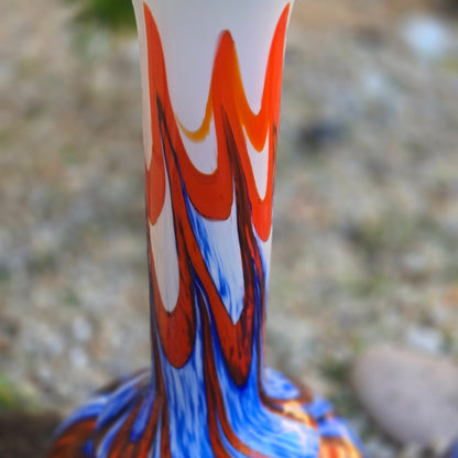Opaline Florence Multi Coloured Two Glass Vases - Multi