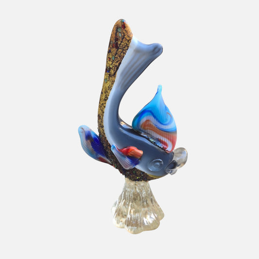 Murano Multi Coloured Fish On Base - Multi