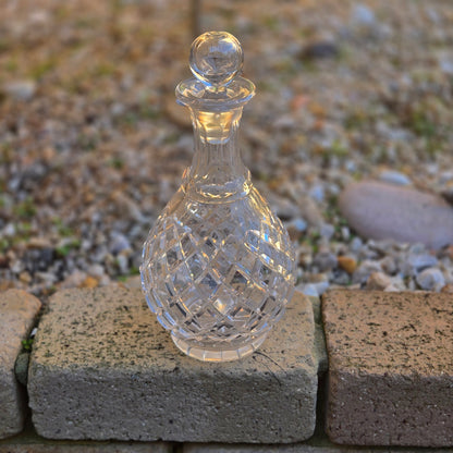 Three Bohemian Crystal Decanters - Clear