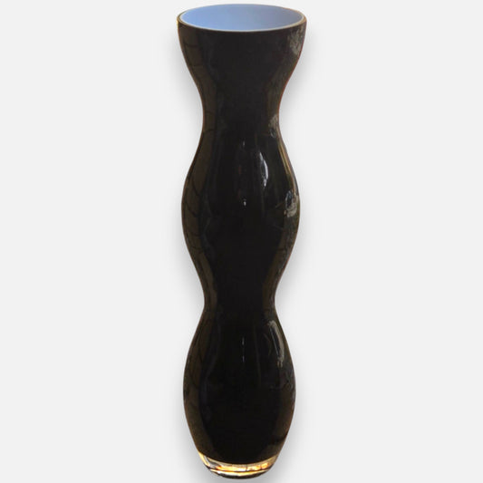 Per Lutken Holmegaard Black Bottle Vase - Black