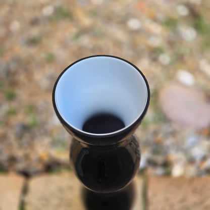 Per Lutken Holmegaard Black Bottle Vase - Black