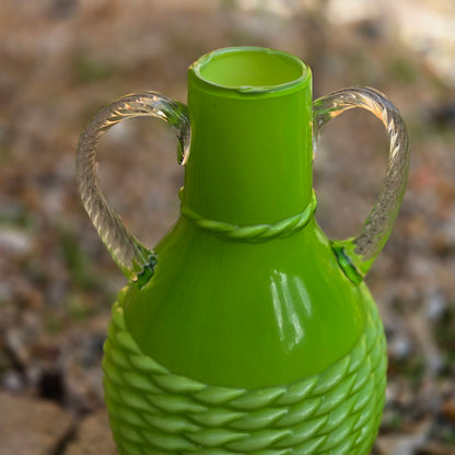 Empoli Vintage Green Two Glass Jugs - Green