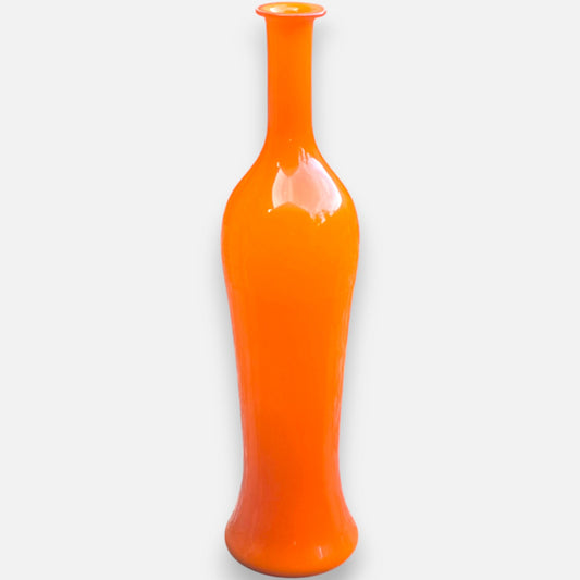 Otto Brauer Holmegaard Glass Decanter Bottle Orange - Orange