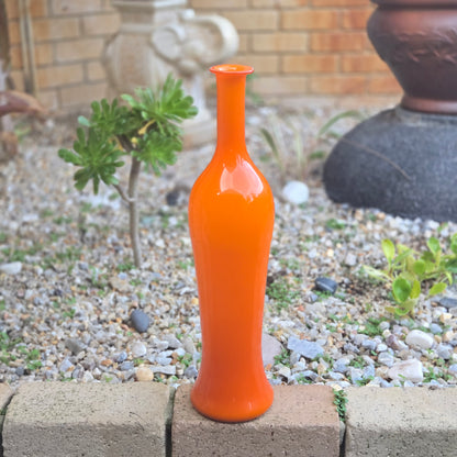 Otto Brauer Holmegaard Glass Decanter Bottle Orange - Orange