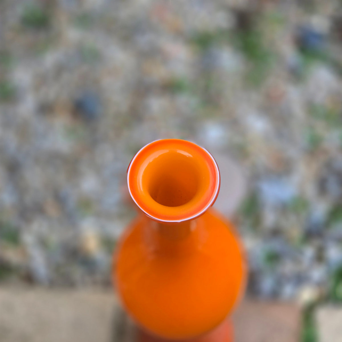 Otto Brauer Holmegaard Glass Decanter Bottle Orange - Orange