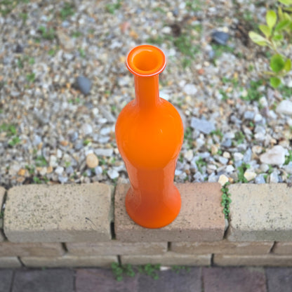 Otto Brauer Holmegaard Glass Decanter Bottle Orange - Orange
