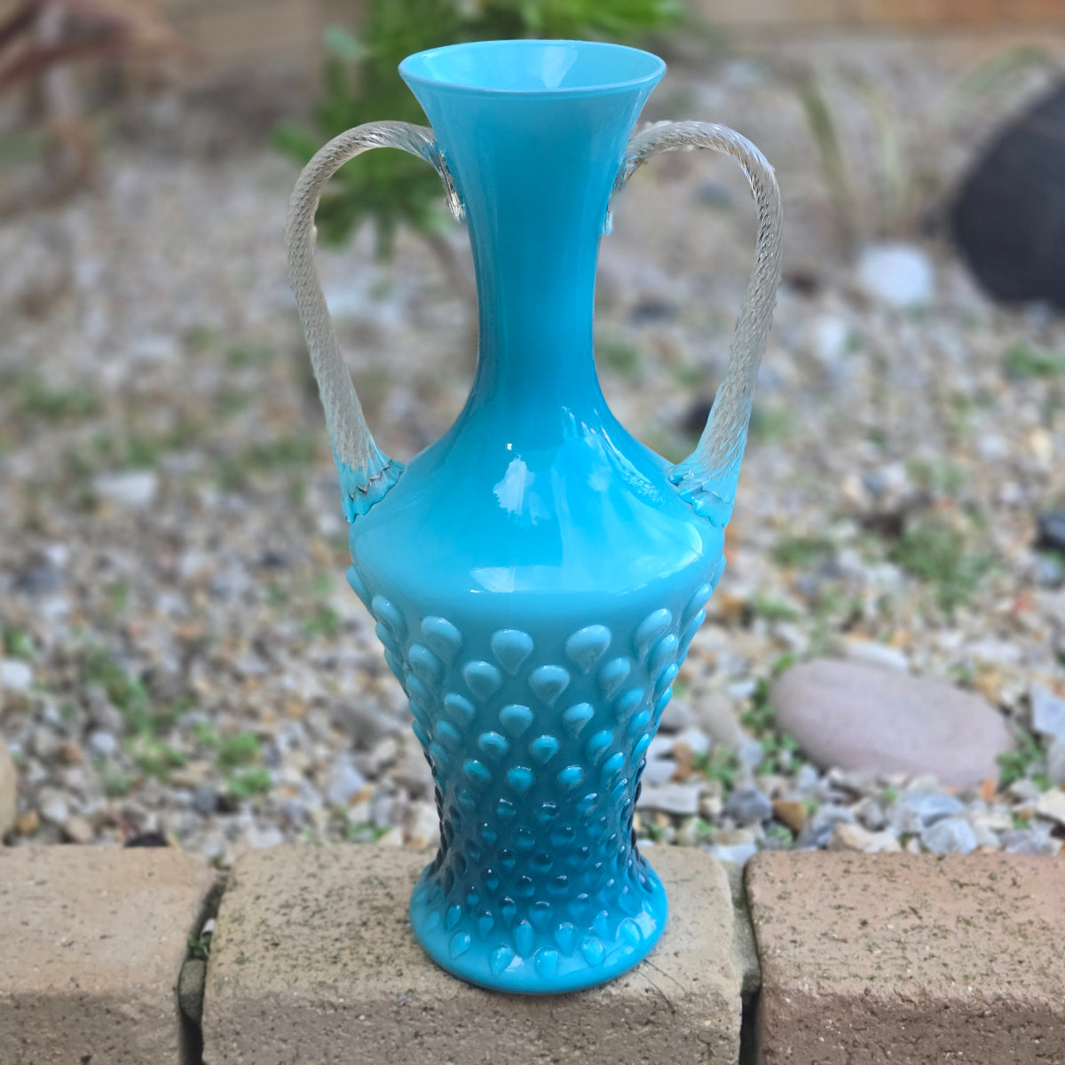 Empoli Vintage Green And Blue Glass Jugs - Green/Blue