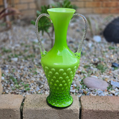 Empoli Vintage Green And Blue Glass Jugs - Green/Blue