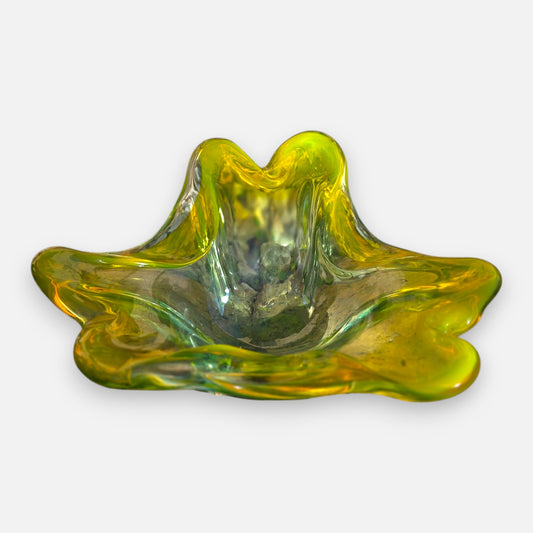 Murano Uranium Green Glass Bowl - Uranium Green