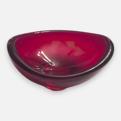 Whitefriars Ruby Red Bowl - Ruby Red