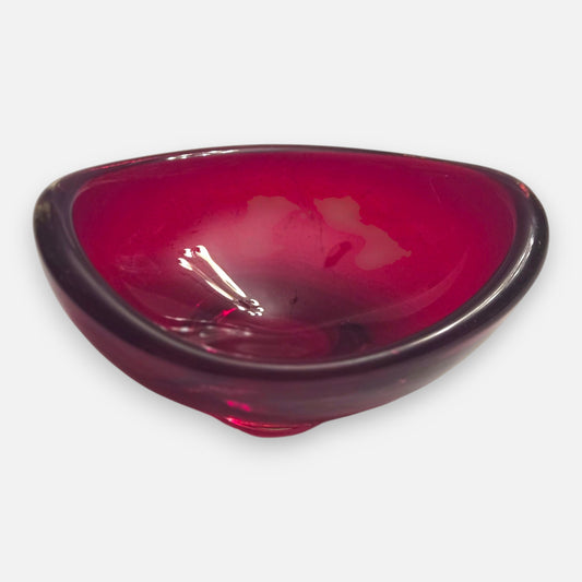 Whitefriars Ruby Red Bowl - Ruby Red