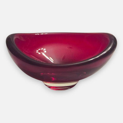 Whitefriars Ruby Red Bowl - Ruby Red