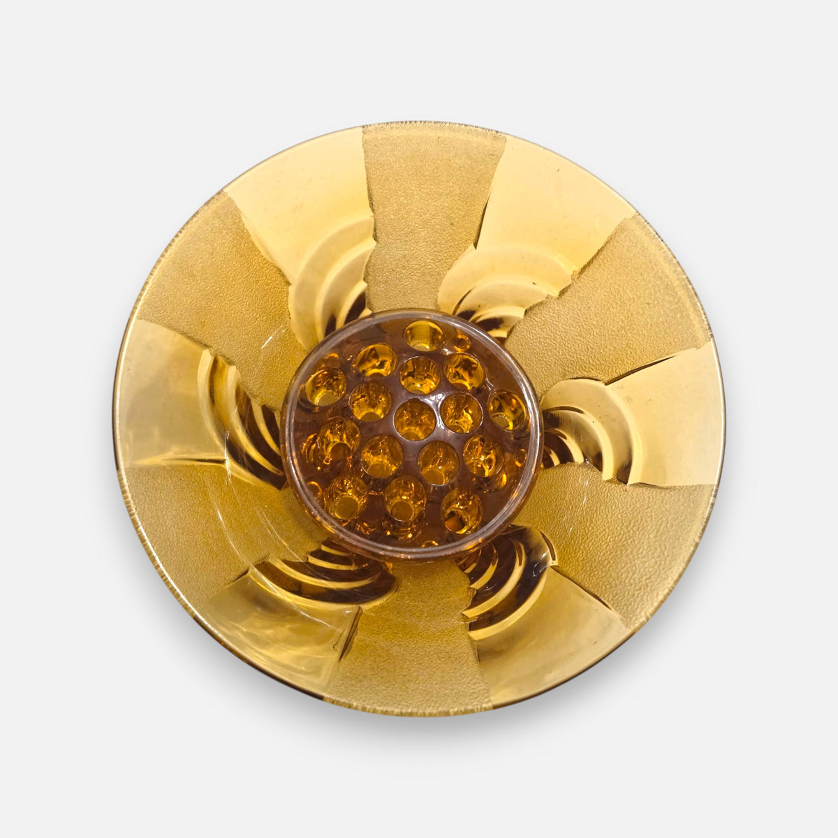 Bagley & Co Jetique Amber Posy Flower Bowl - Amber