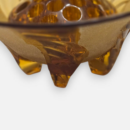Bagley & Co Jetique Amber Posy Flower Bowl - Amber