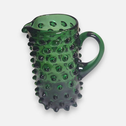 Empoli Hobnail Amber And Green Glass Water Jugs - Amber/Green