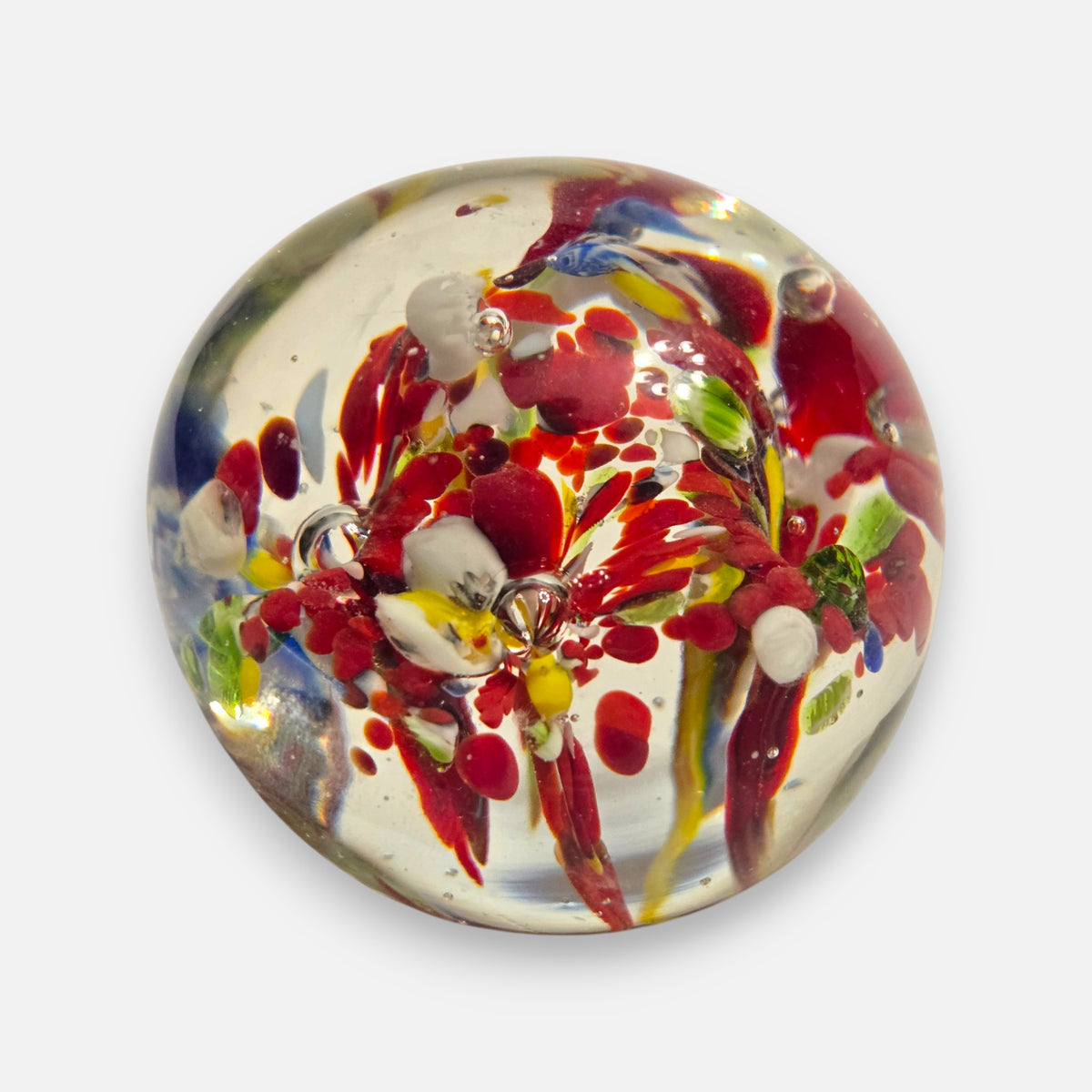 Vintage Glass Three Paperweights - Multi