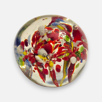 Vintage Glass Three Paperweights - Multi