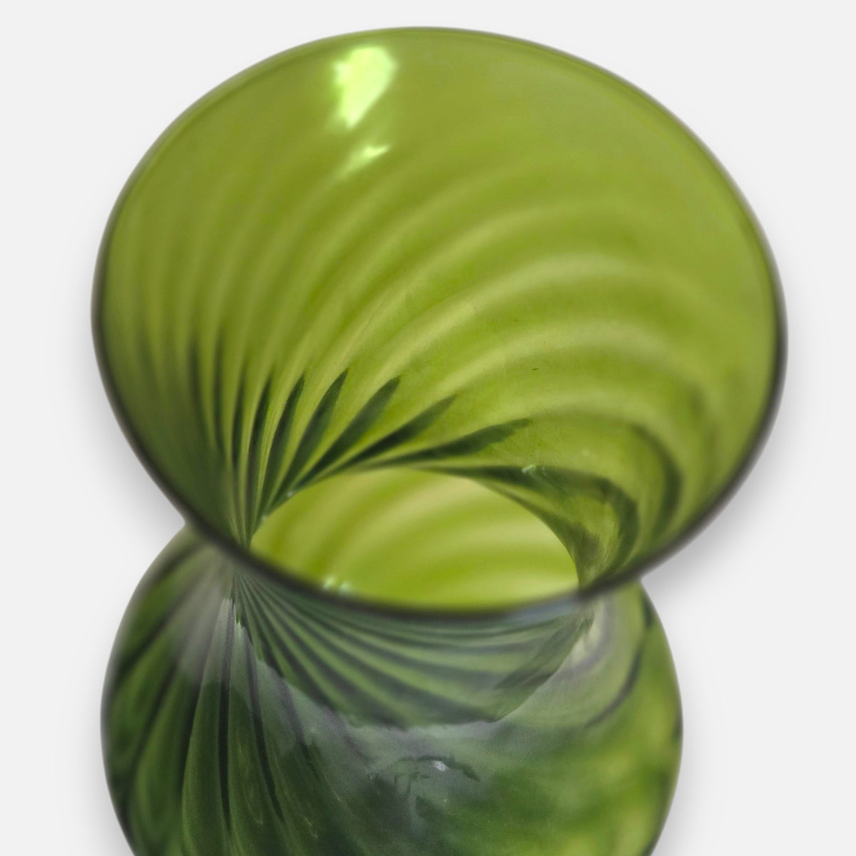 Empoli Large Olive Green Glass Vase - Olive Green