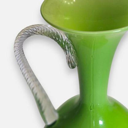 Empoli Vintage Green Square Glass Jug - Green