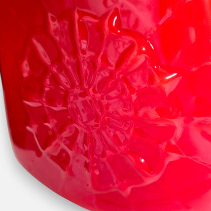 Empoli Vintage Raspberry Red Glass Jug - Red