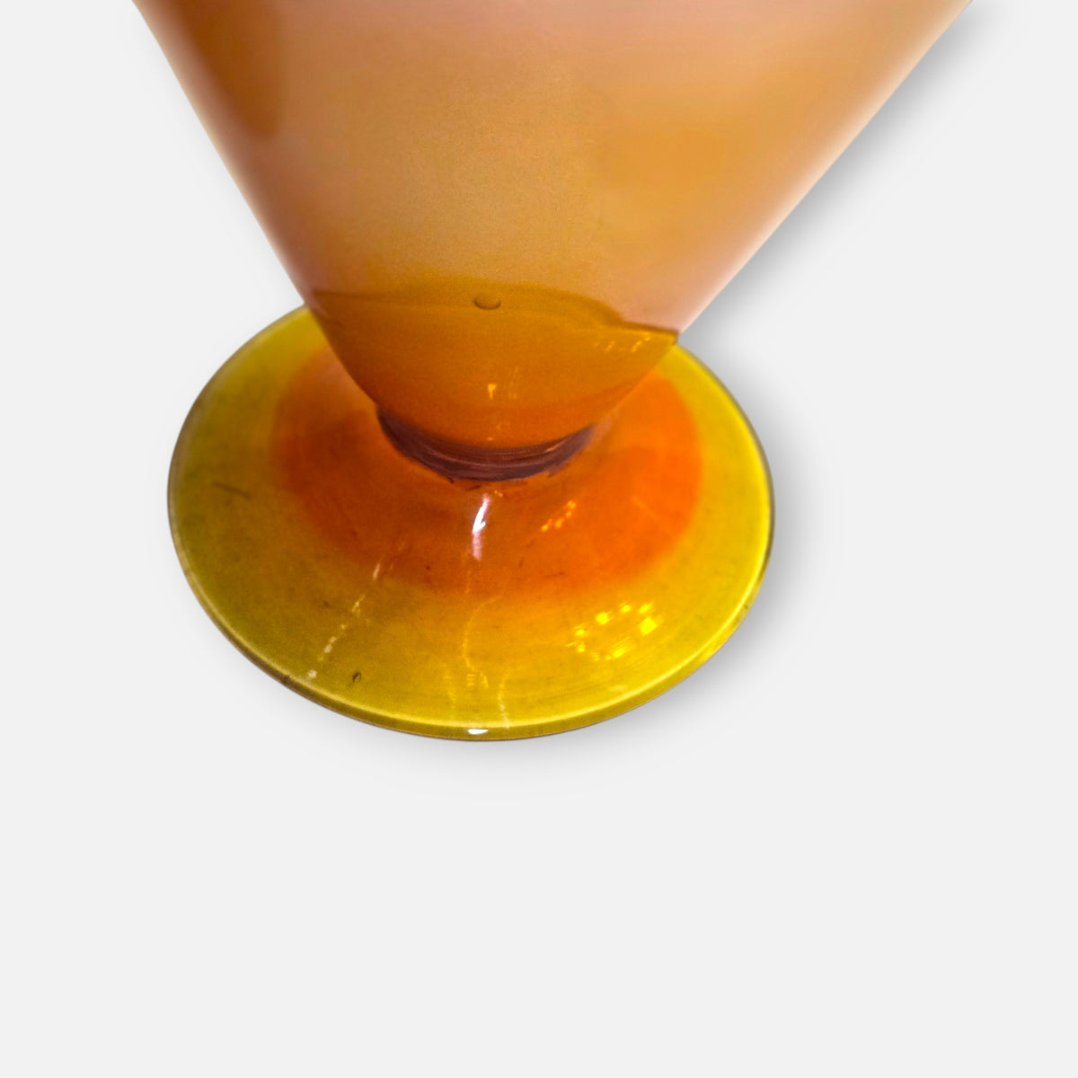 Empoli Vintage Orange, Yellow And Amber Glass Jugs - Multi