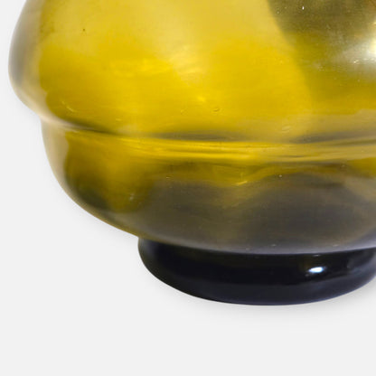 Empoli Vintage Apothecary Jar And Lid - Olive Green