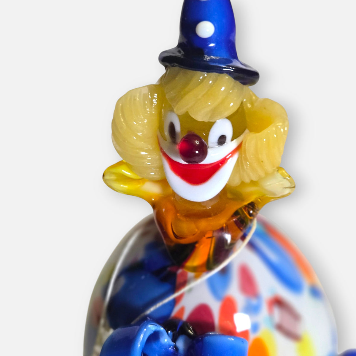 Murano Vintage Fratelli Pitau Multi Coloured Glass Clown - Multi