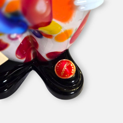 Murano Vintage Fratelli Pitau Multi Coloured Glass Clown - Multi