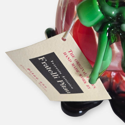 Murano Fratelli Pitau Red Spotted Glass Clown - Red