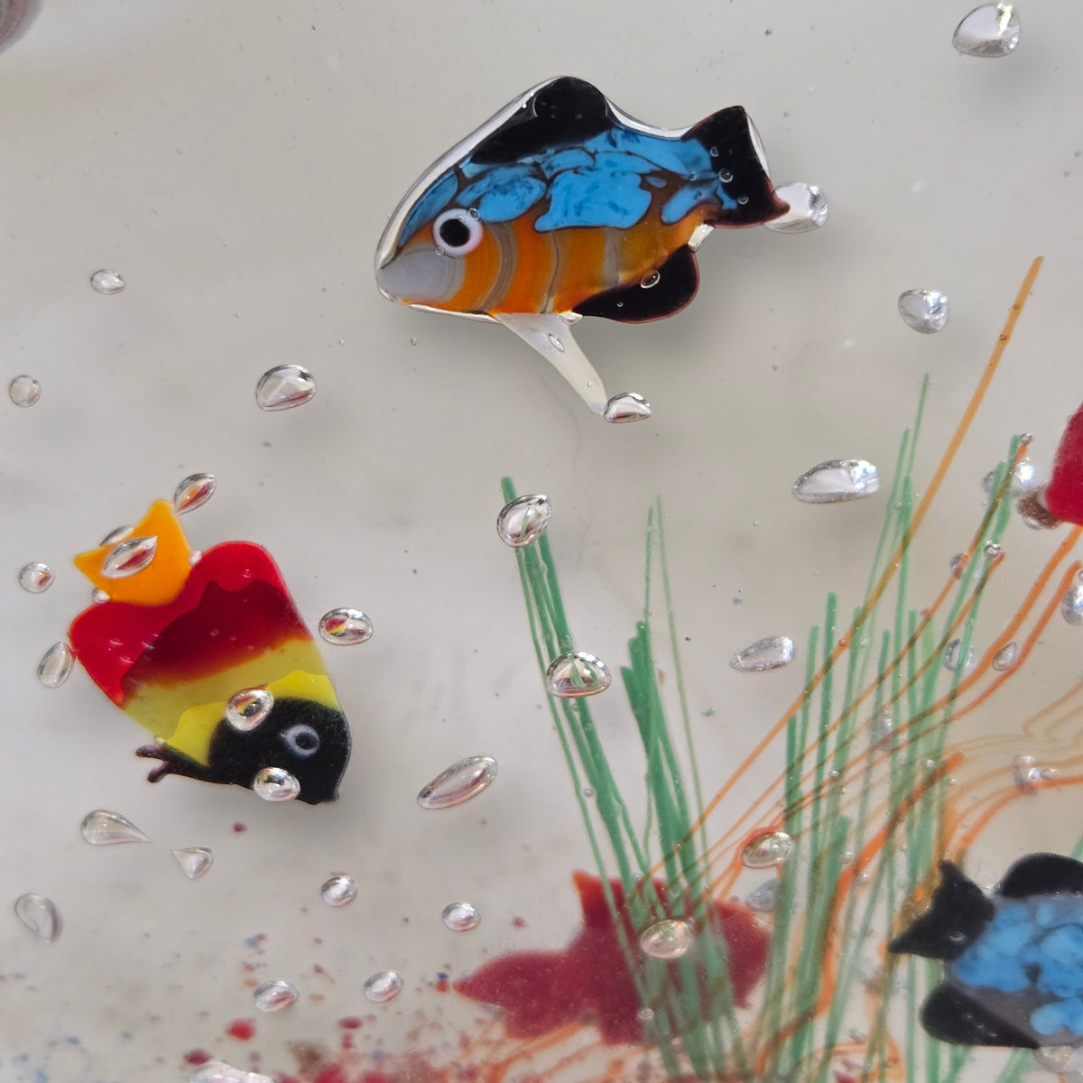 Murano Vintage Glass Aquarium Sculpture - Multi