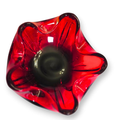 Murano Vintage Ruby Red Bowl/Ashtray - Ruby Red