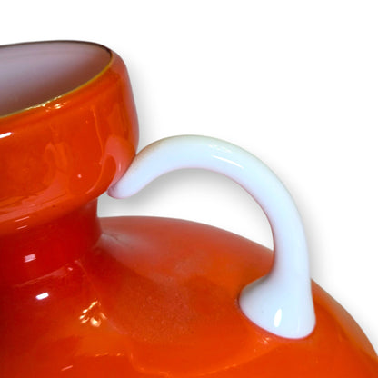 Empoli Vintage Orange Glass Jugs - Orange