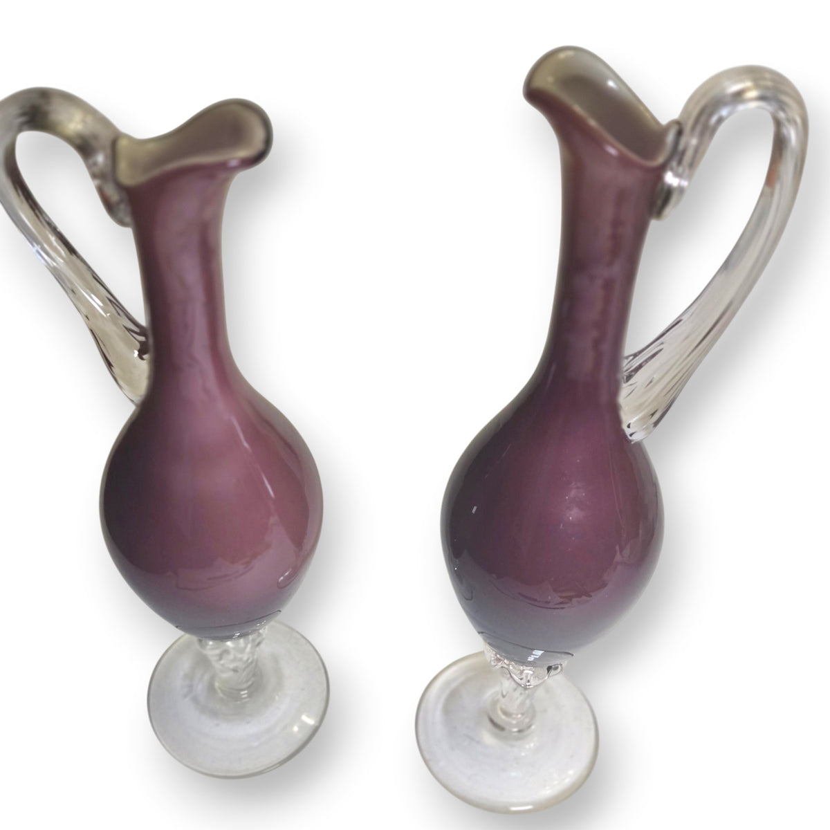 Empoli Vintage Deep Purple Glass Jugs - Purple