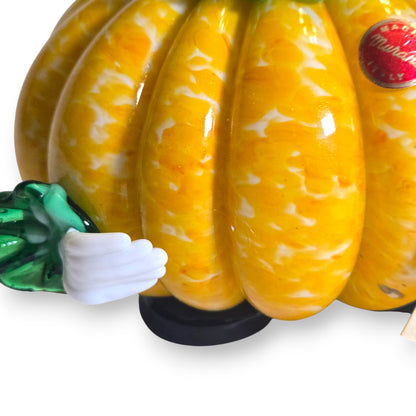 Fratelli Pitau Murano Yellow Pumpkin Glass Clown - Yellow