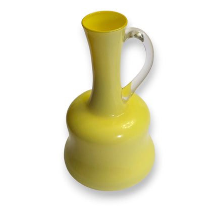 Empolio Vintage Lemon Yellow Glass Jug - Yellow