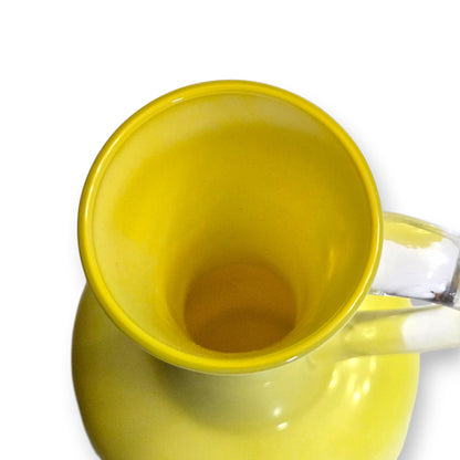 Empolio Vintage Lemon Yellow Glass Jug - Yellow