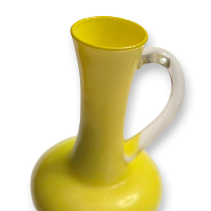 Empolio Vintage Lemon Yellow Glass Jug - Yellow