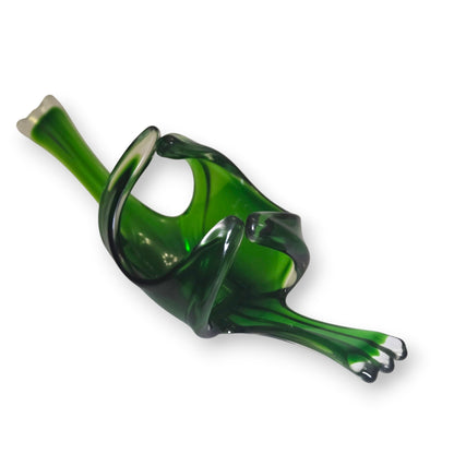 Murano Vintage Green Glass Centrepiece Bowl - Green