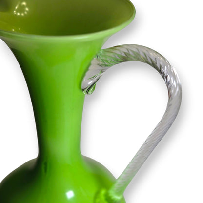 Empoli Vintage Green Glass Jug - Green